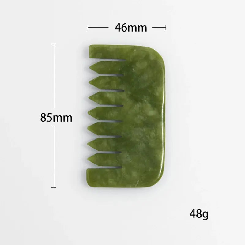 Natural Jade Comb Gua Sha Board Jade Massager For SPA Acupuncture Body Scraping Gouache Scraper Facial Skin Beauty Tool Nova Trendz