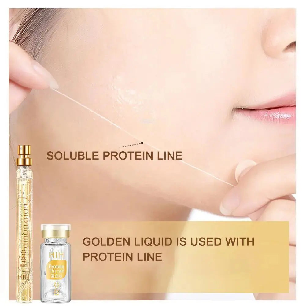 Korea 24k Care Serum Active Collagen Silk Care Lifting Firming Set Hyaluronan Silk Line Moisturizing Essence Firming Skin Care Nova Trendz