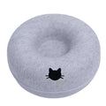 Felt Donut Bed for Cats House With Breather Hole Dog Bed Interactive Play Toys for Cats to Hide 2 in 1 Tunnel for Cats Bed - Nova Trendz