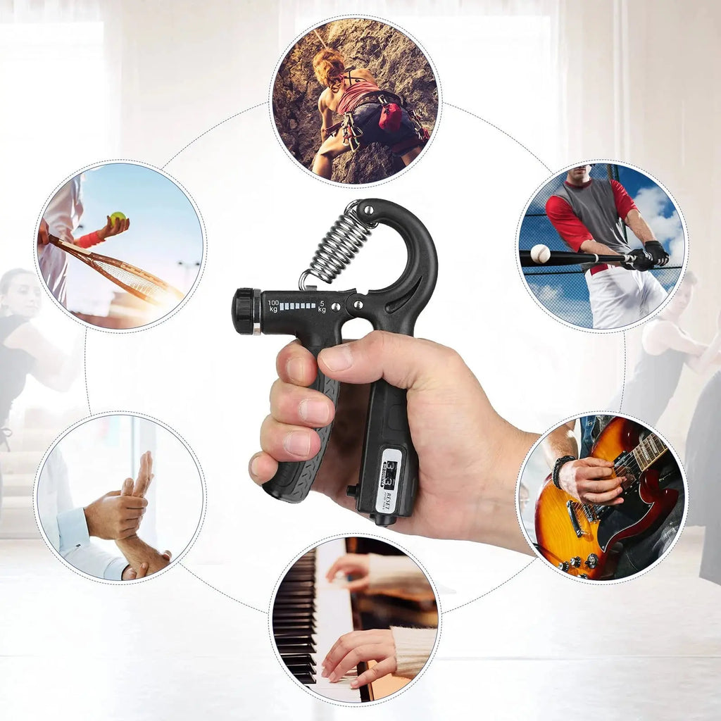 R Shaped Spring Grip Professional Wrist Strength Arm Muscle Finger Rehabilitation Training Exercise Fitness Equipment Nova Trendz