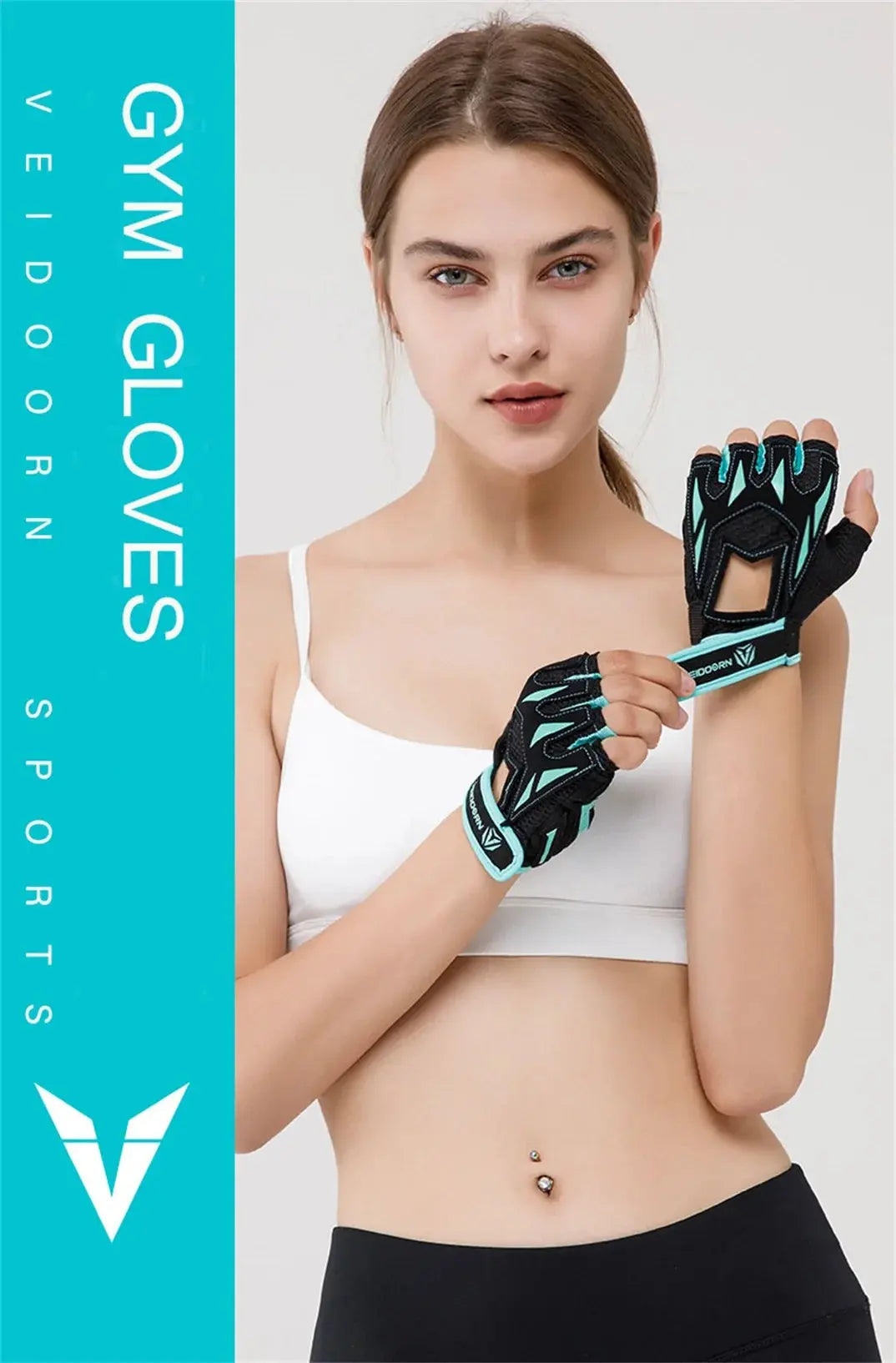 Gym Gloves for Men Women Weight Lifting Half Finger Breathable Anti Slip Training Fitness Workout Gloves Nova Trendz