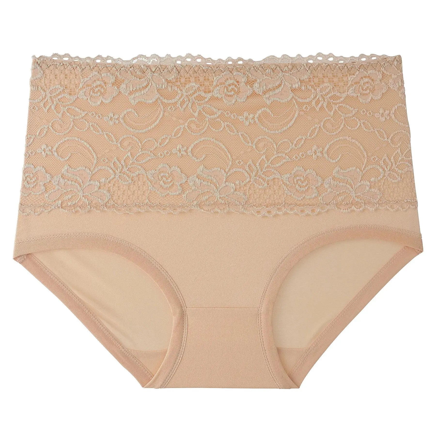 1-4PC Lace Solid Color Oversized Comfortable Maternity Underwear Soft Comfortable Breathable High Waisted Women's Triangle Pants Nova Trendz