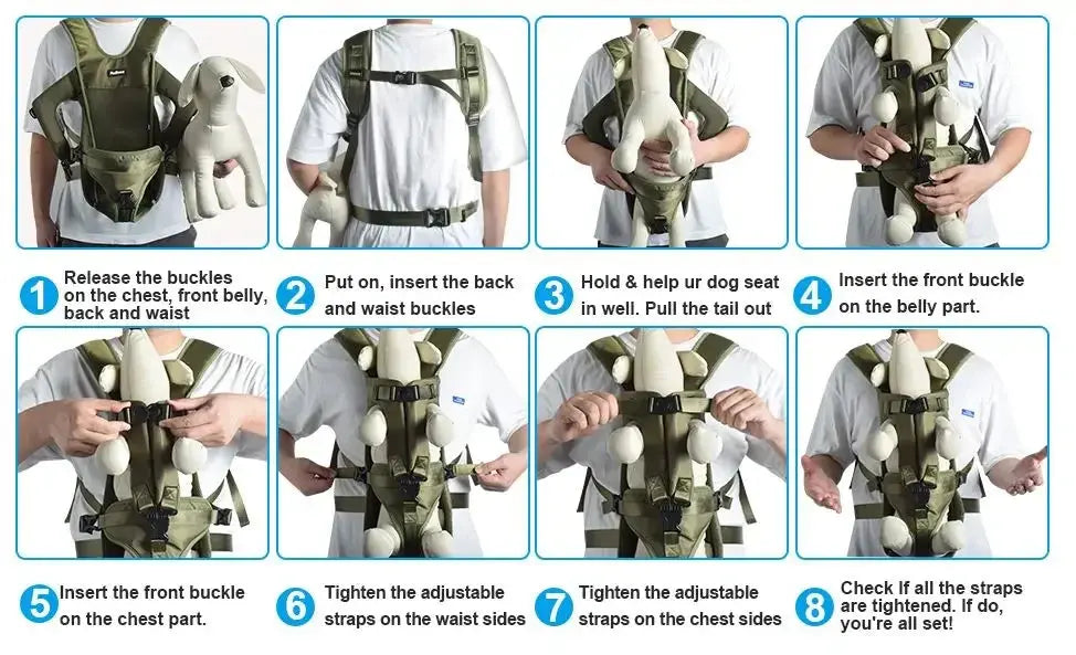 Pet Backpack Carrier For Cat Dogs Front Travel Dog Bag Carrying For Animals Small Medium Dogs Bulldog Puppy Mochila Para Perro - Nova Trendz