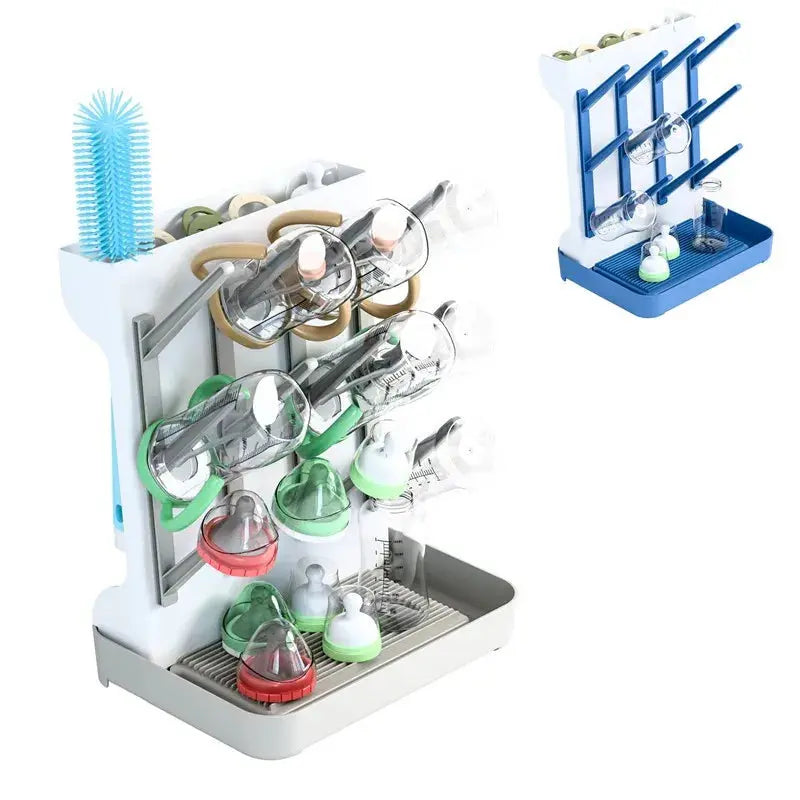 Baby Bottle Drying Rack Vertical Bottle Dryer Rack Holder Organizer Space Saving Standing Drying Rack for Baby Bottles and Cup Nova Trendz