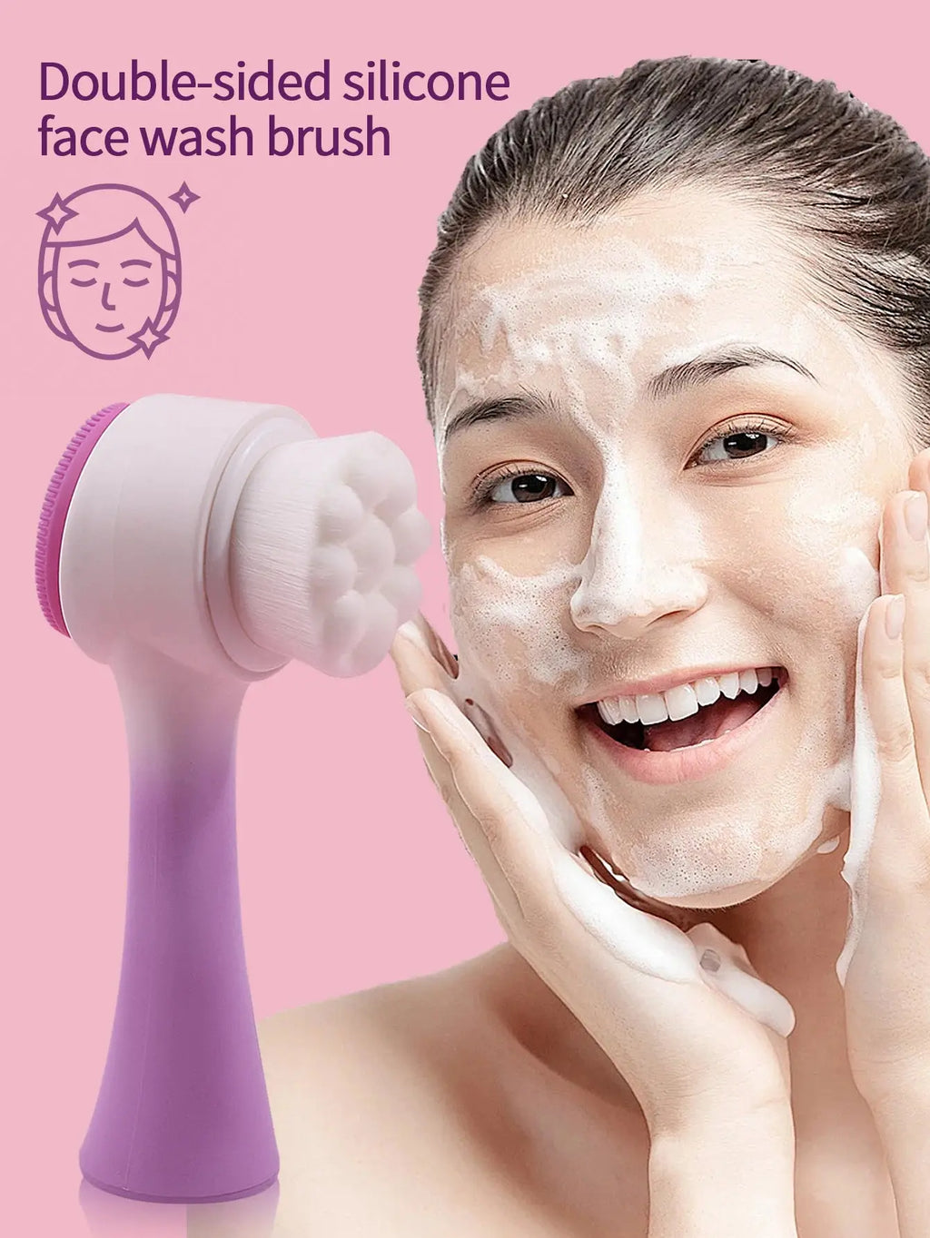 Silicone Facial Cleansing Brush Massage care Face brush&Spa Headband and Wristband Set Skin Care Headband Nova Trendz