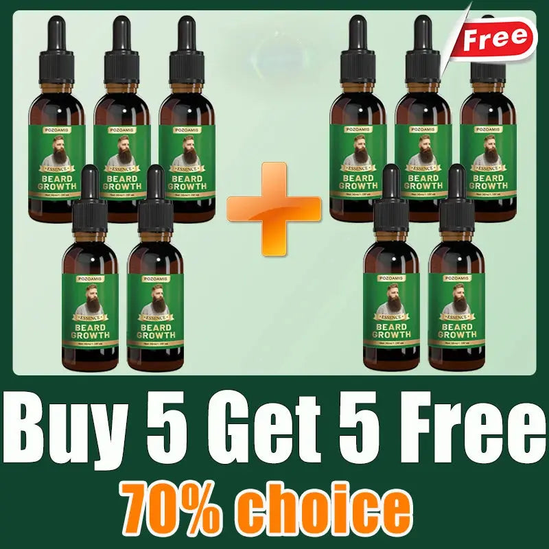 The most effective beard growth essence in 2025, grow a thick beard in 7 days. Chest hair, leg hair, beard and hair growth Nova Trendz