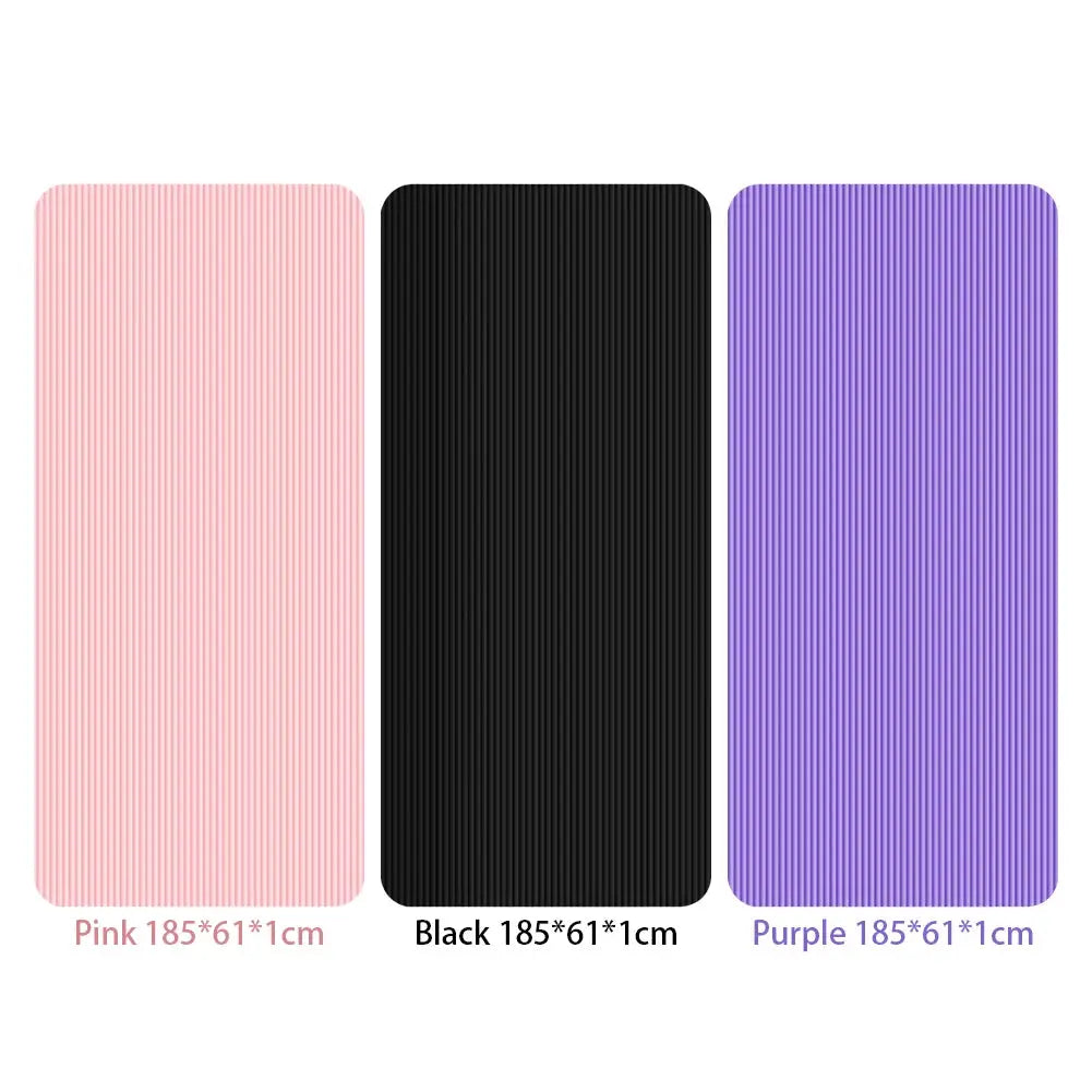 Yoga Mat Non Slip Exercise Mat Thick Solid Color Fitness Mat Yoga Workout Mat Multi-Function for Home Gym - Nova Trendz