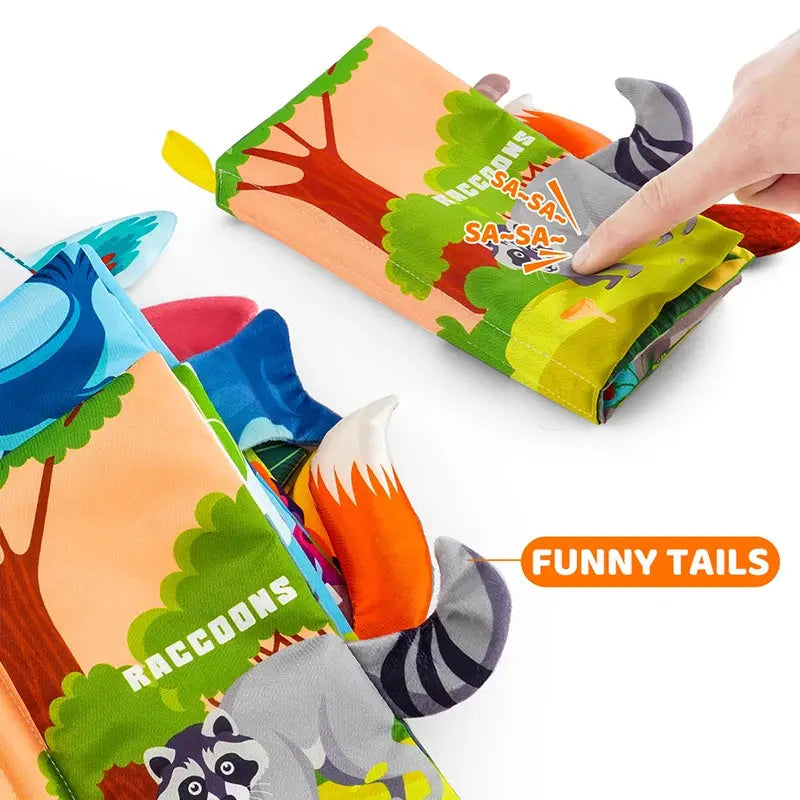 Baby Books Toys, Baby Books 0-6 Months, 3PCS Touch and Feel Cloth Crinkle Soft Books, Toys for 0-3-6-12-18 Months Infant Newborn - Nova Trendz