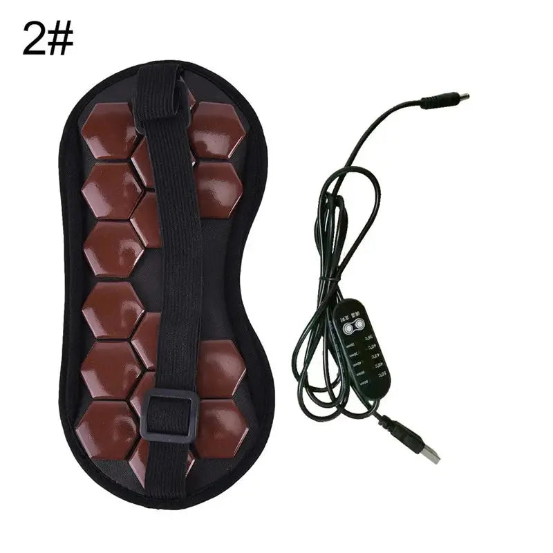 Eye Mask Tourmaline Eye Massager Electric Jade Stone Massage Heat Therapy Germanium Infrared Relaxation Health Care Gift - Nova Trendz