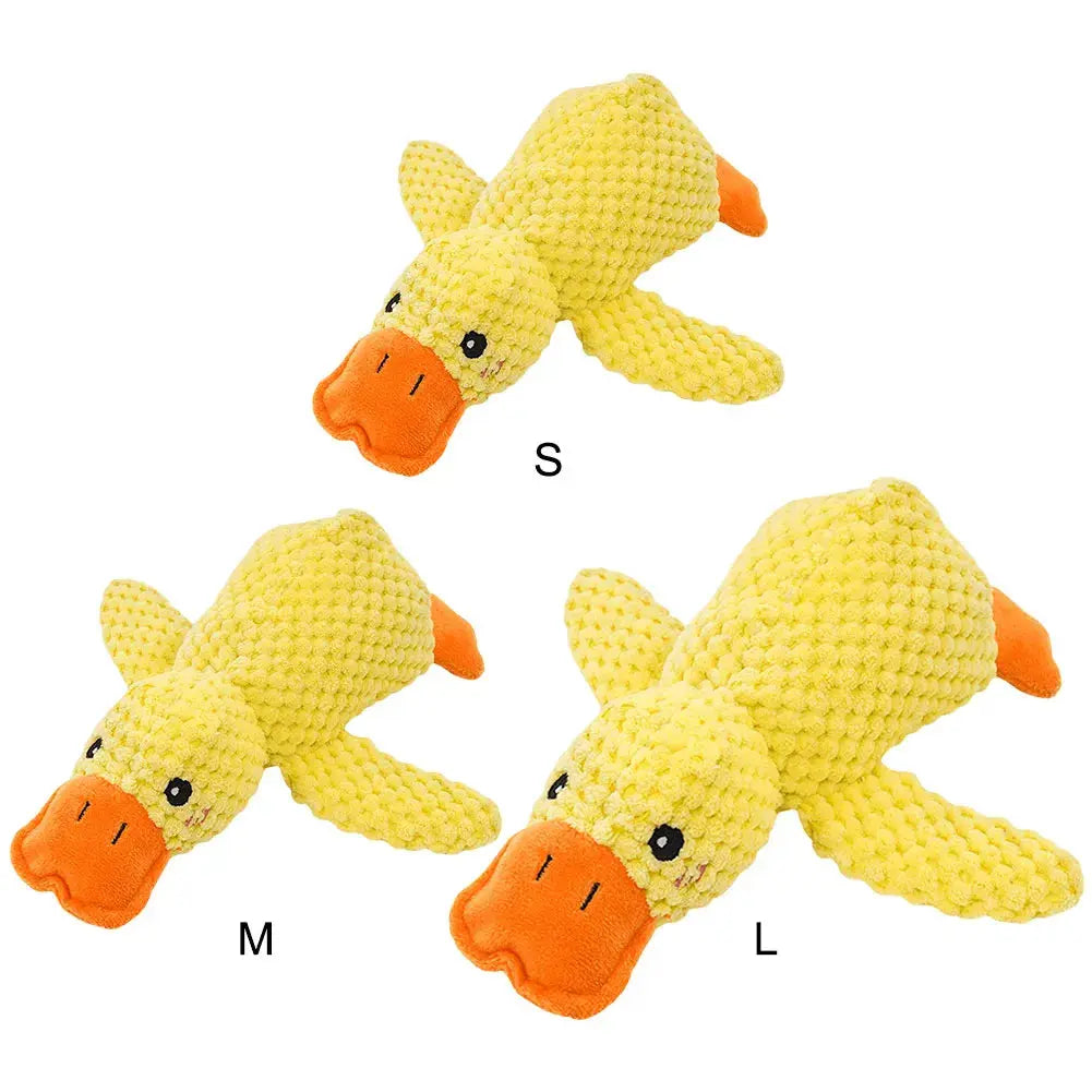 Dog Calming Duck Pet Plush Toy with Quacking Sound Calming Duck Dog Toy Pillow Toy Dog Stuffed Animals Chew Toy for Dogs Nova Trendz