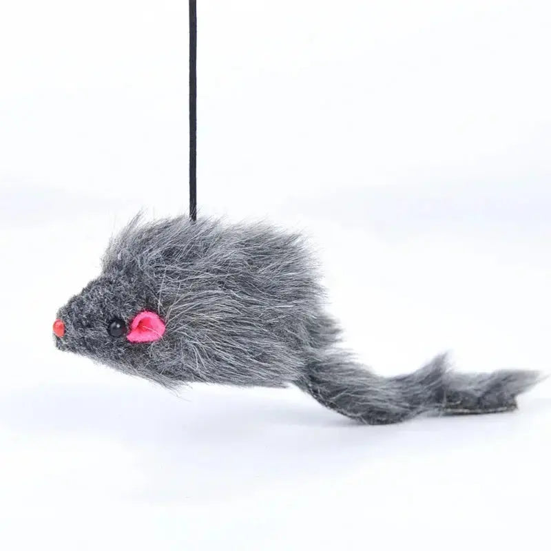 Simulation Mouse Cats Toy Funny Self-hey Hanging Door Retractable Cats Stick Scratch Rope Mouse Cat Interactive Toy Cat Supplies - Nova Trendz