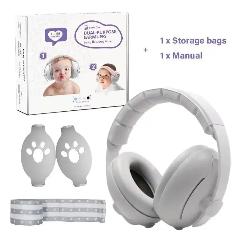 Baby Earmuff Mini-headset Adjustable Noise-proof Ear Protection Kids' Outdoor Sleep and Airplane Anti-noise Earmuffs Nova Trendz