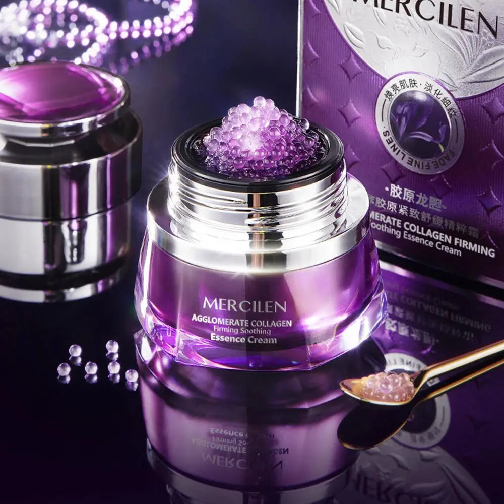 Gentian Root Collagen Firming Soothing Essence Face Cream Delicate Firming Balanced Skin Fine Lines Korea Skincare Products - Nova Trendz