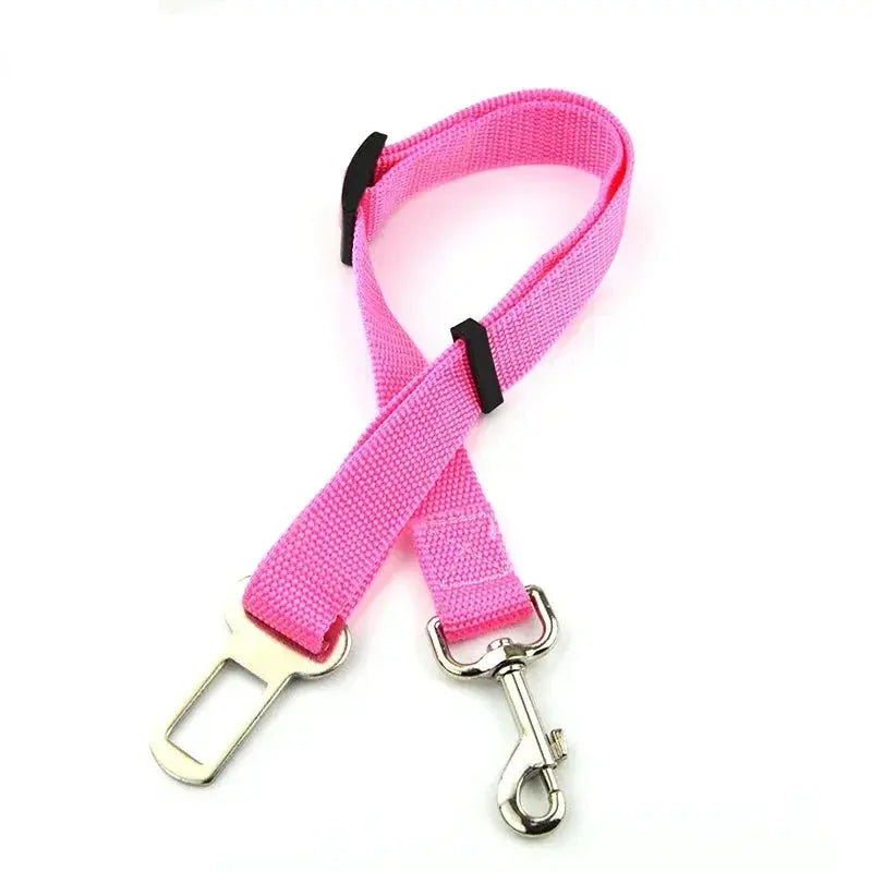 Dog Harness Lead Clip Safety Lever Traction Dog Collars Dogs Accessoires Adjustable Pet Cat Dog Car Seat Belt Pet Seat Vehicle Nova Trendz