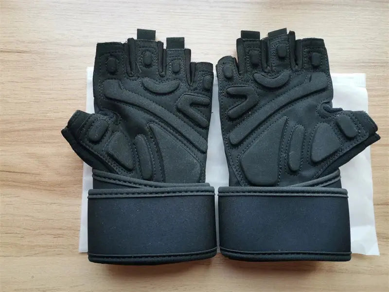 Half Finger Bodybuilding Gym Gloves Weightlifting Dumbbell Kettlebell Training Workout Fitness Gloves For Man  Women Nova Trendz