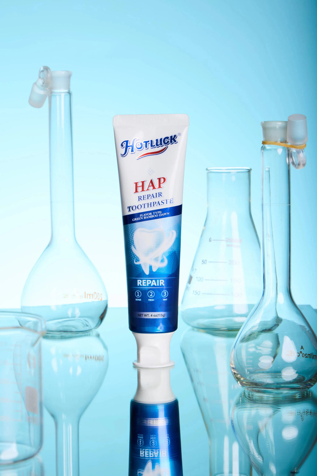 Hotluck Fluoride Free Nano Hydroxyapatite Toothpaste for & Sensitive Relief, Whitening, SLS Free, Natural Peppermint.Made in Chi - Nova Trendz