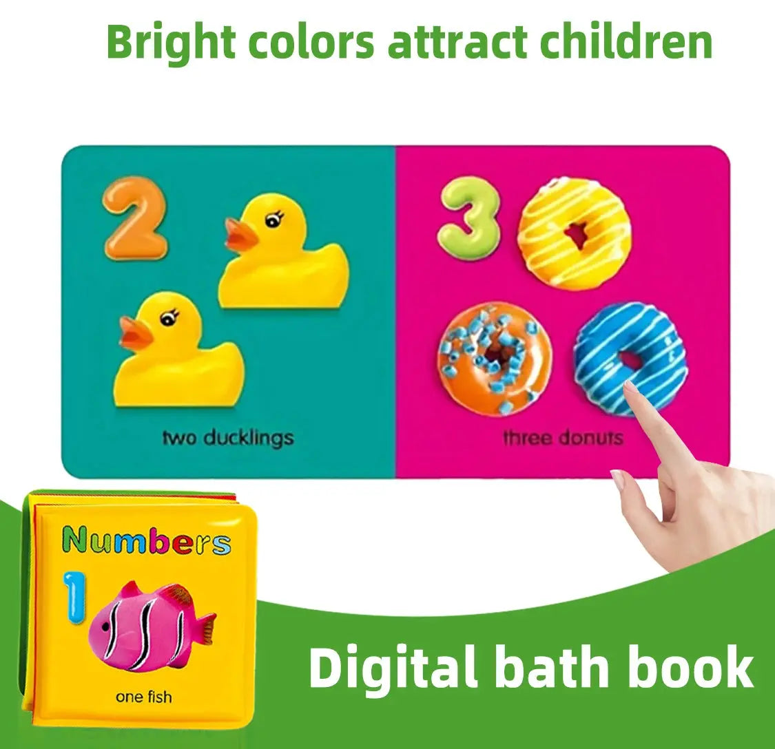 Floating Baby Bath Books for Baby,Kids Learning Bath Toys,Waterproof Bathtime Toys for Toddlers,Educational Infant Bath Toys. Nova Trendz
