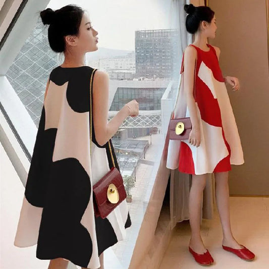 Maternity Dress Summer Korean Version Loose Maternity Dress Summer Long Holiday Pregnant Women Skirts Vestidos De Fotografía