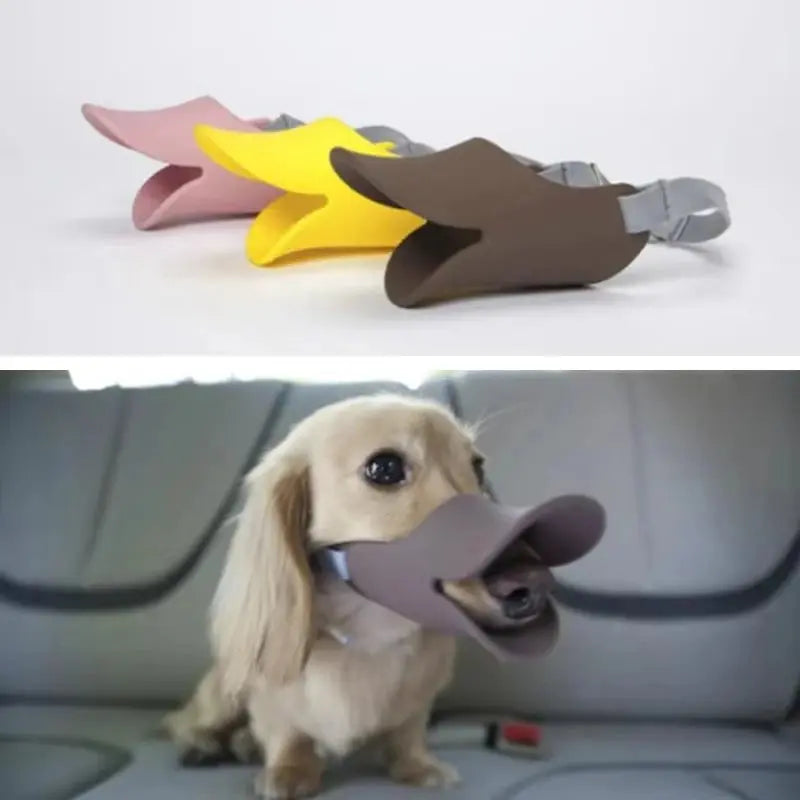 Dog Muzzle Silicone Duck Muzzle Mask for Pet Dogs Anti Bite Stop Barking Small Medium Large Dog Mouth Muzzle Pet Dog Supplies - Nova Trendz