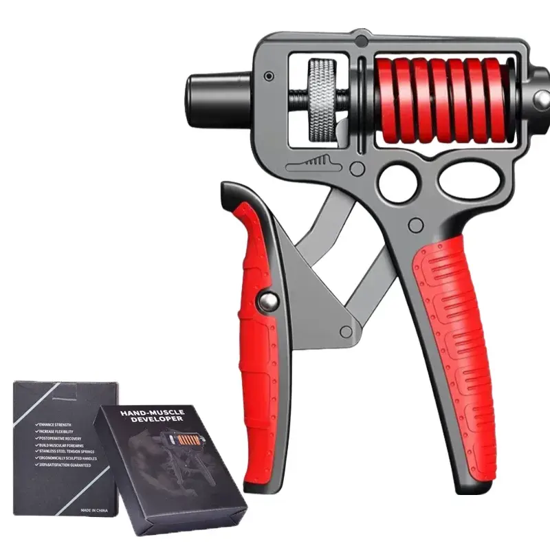 5-165Kg Adjustable Heavy Hand Grip Exercise Strengthener Gripper Finger Expander Arm Wrist Forearm Trainers Fitness Steel Spring - Nova Trendz