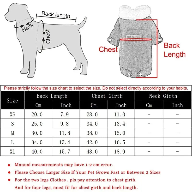 Winter Warm Dog Clothes For Small Medium Dogs Cats Fleece Puppy Kitten Jacket Coat Schnauzer Yorkshire Chihuahua Pet Costume - Nova Trendz