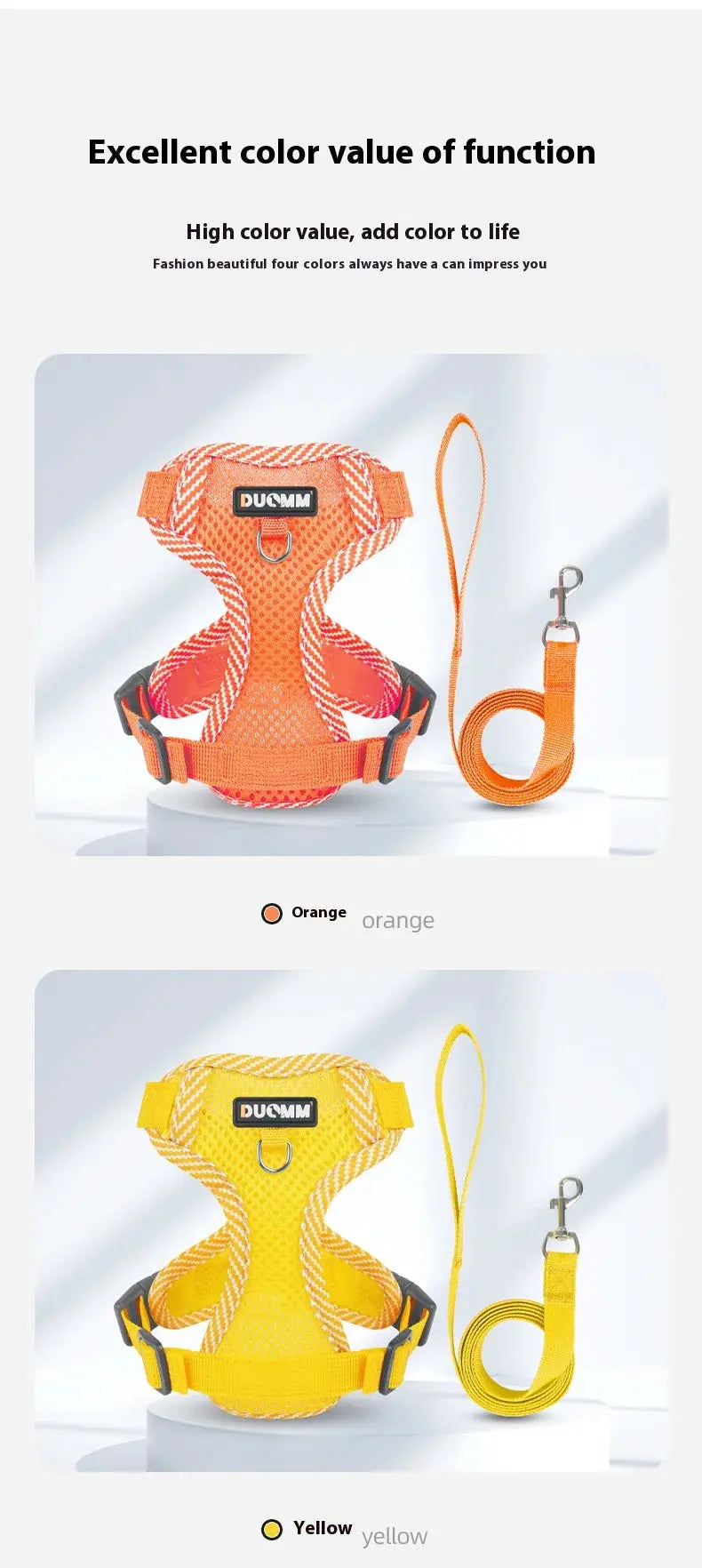New Breathable Reflective Dog Harness Vest Easy To Wear Comfortable Adjustable Pet Harness for Small Medium Dogs - Nova Trendz