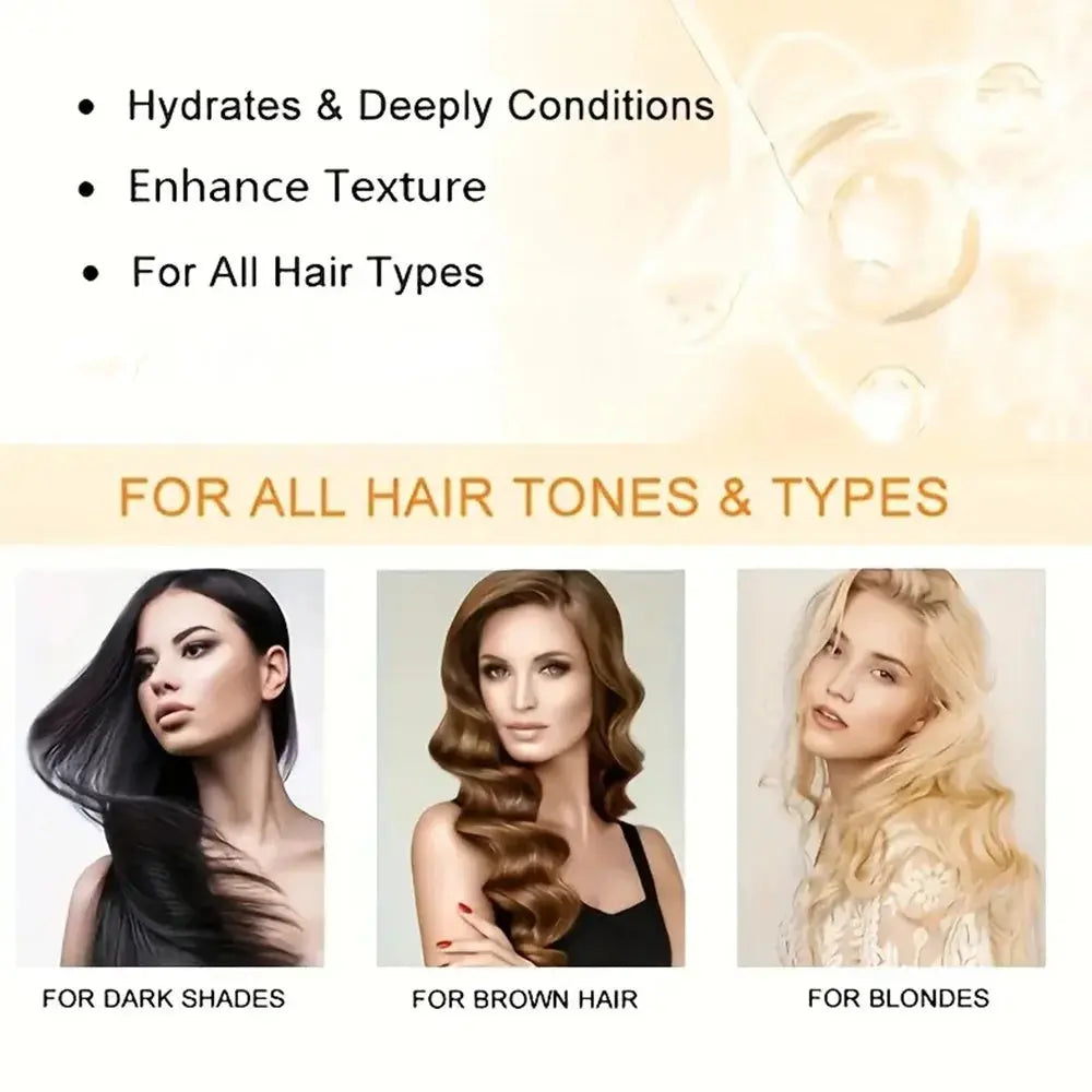 Keratin Hair Mask Repair Damaged Hair Restore Shine Hair Mask Moisturizer Conditioner Soft Smooth Frizz Damaged Hair Care Nova Trendz