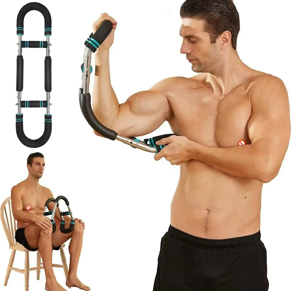 Wrist Strength Trainer Adjustable U-Shaped Arm Trainer Home Fitness Chest Expander Twister Arm Exerciser Hand Gripper Strengths Nova Trendz