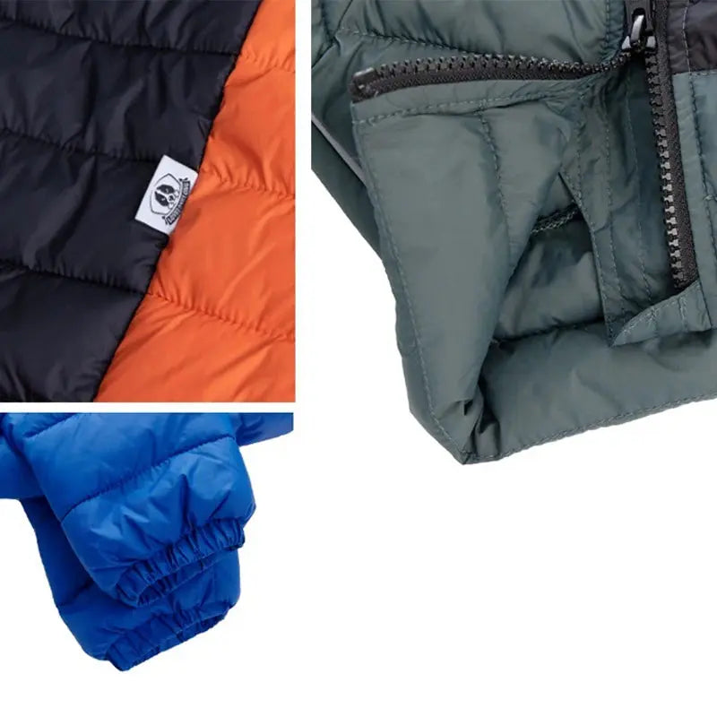 Dog Thicken Cotton-padded Coat Pet Warm Down Jacket Windproof 4 Legs Pet Outfit Winter Greyhound Husky Corgi Chihuahua Clothes - Nova Trendz