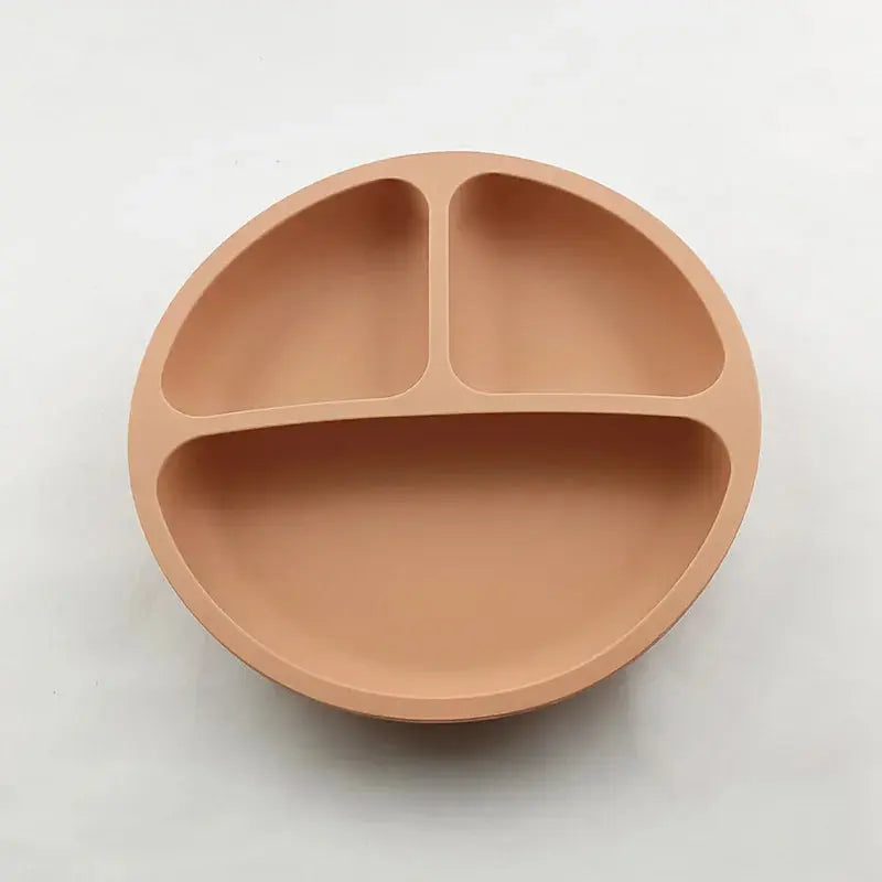 Baby Safe Silicone Dining Plate Suction Cartoon Children Dishes Feeding Toddler Training Tableware Retro Kids Smile Face Bowl Nova Trendz