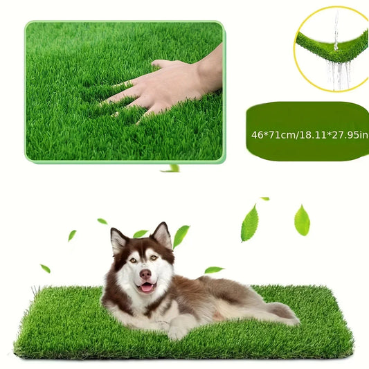 Reusable & Washable Dog Grass Mat Artificial Lawn for Pet Training with Non-Slip Backing, Perfect for Indoor or Outdoor Use