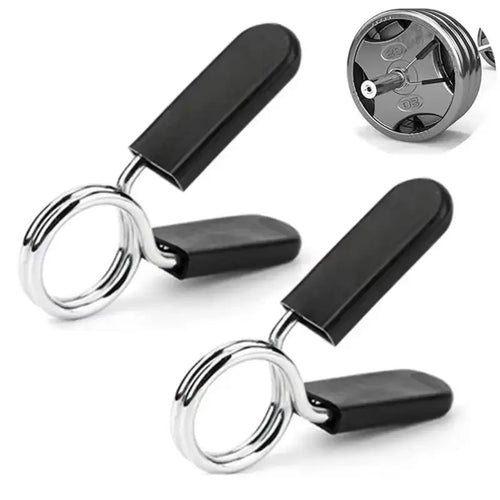 2pcs/lot 25/28/30mm Barbell Clamp Spring Collar Clip Gym Dumbbell Lock Standard Weight Lifting Kit Fitness Body Building Workout Nova Trendz