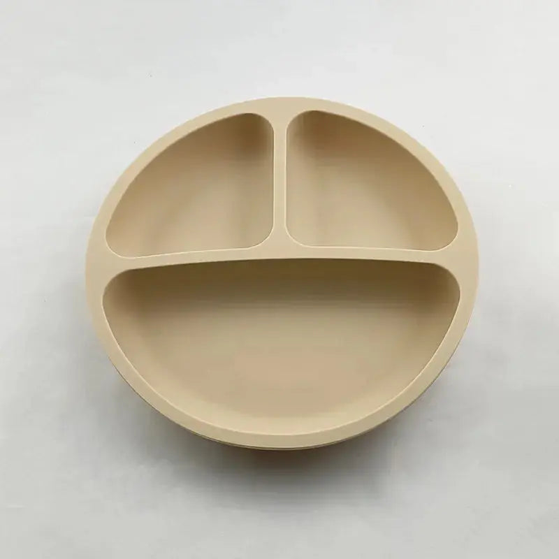Baby Safe Silicone Dining Plate Suction Cartoon Children Dishes Feeding Toddler Training Tableware Retro Kids Smile Face Bowl Nova Trendz