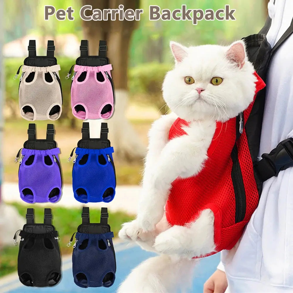 Adjustable Cat Carrier Bag Pet Double Shoulder Backpack Portable Bag Outdoor Travel Camping Hiking Cat Bag Dog Bag - Nova Trendz