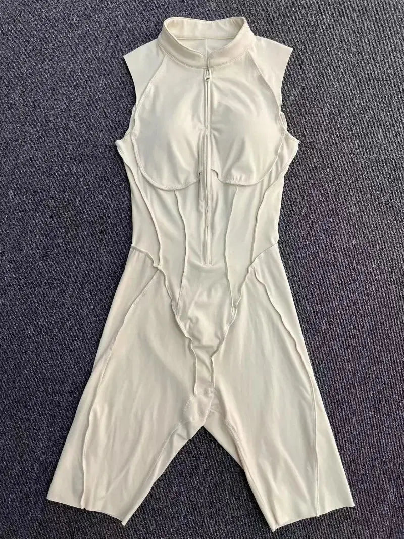 New Seamless Yoga Jumpsuits Sports Fitness Hip-lifting Backless Skinny Zipper One-Piece Workout Clothing Gym Bodysuit for Women - Nova Trendz