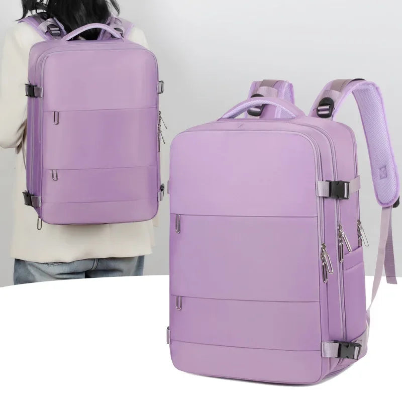 Mummy Bag Nappy Backpack Large Capacity Multifunction Cabin Bag with Shoe Storage Multilayer Separation Waterproof Diaper Bags