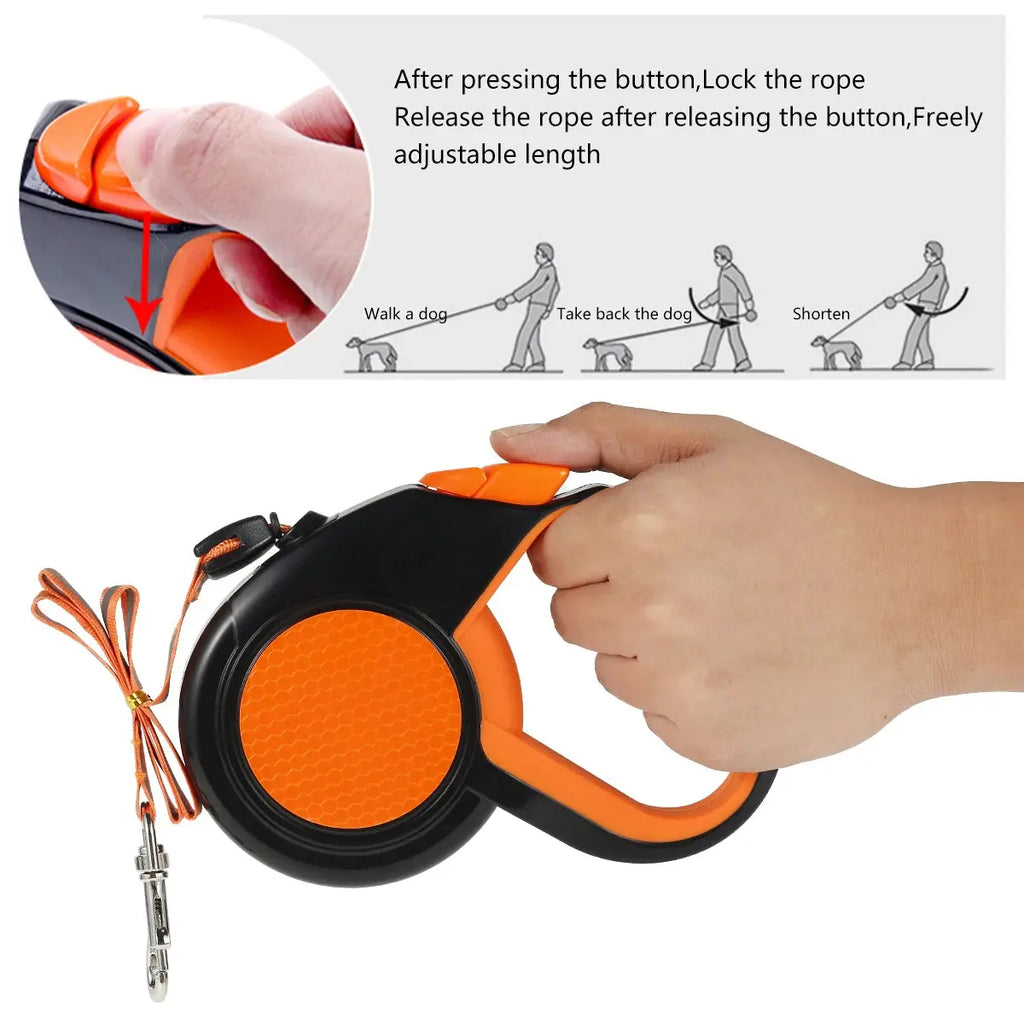 Hands Free Dog Leash Reflective Leash with Waist Bag Retractable Elastic Belt Dog Traction Rope for Running Walking Pet Products - Nova Trendz
