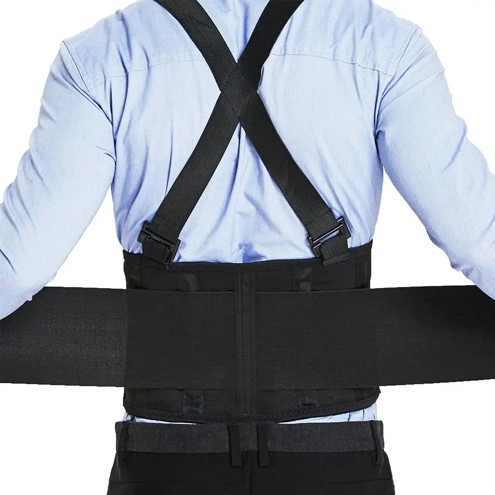 1Piece Work Back Brace for Men Women,Adjustable Lower Back Support Belt with Suspenders for Heavy Lifting Safety & Protection - Nova Trendz