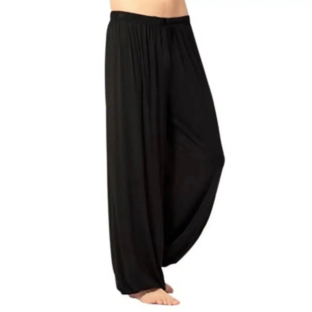 Women Men Harem Pants Modal Yoga Loose Long Pants Belly Dance Boho Sports Wide Trousers Quick Dry Sweatpants Yoga Clothing - Nova Trendz