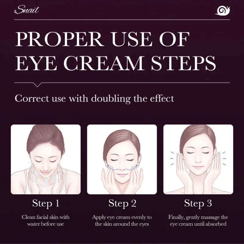 Remove Eyes Bags Eye CreamSnail Collagen Anti Dark Circles Anti-wrinkleMoisturizing Firming Beauty Eyes SkinCare Products Nova Trendz