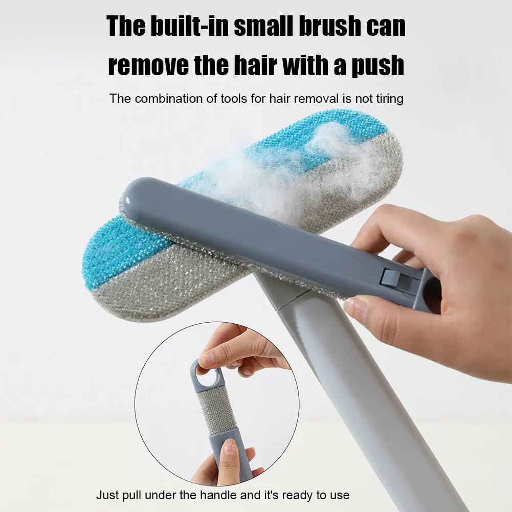 Long Handle Pet Hair Remover Brush 3 in 1  Static Dog Cat Hair Cleaner Cat Tree Bed Carpet Cat Furniture Cleaning Pet Supplies
