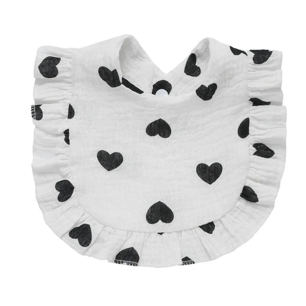 2025 New Baby Feeding Drool Bib Ruffle Floral Infants Lace Saliva Towel Soft Cotton Burp Cloth For Newborn Toddler Kids Bibs Nova Trendz