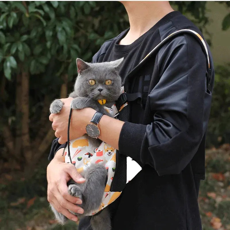 Adjustable Cat Carrier Bag Pet Double Shoulder Backpack Portable Bag Outdoor Travel Camping Hiking Cat Bag Dog Bag - Nova Trendz