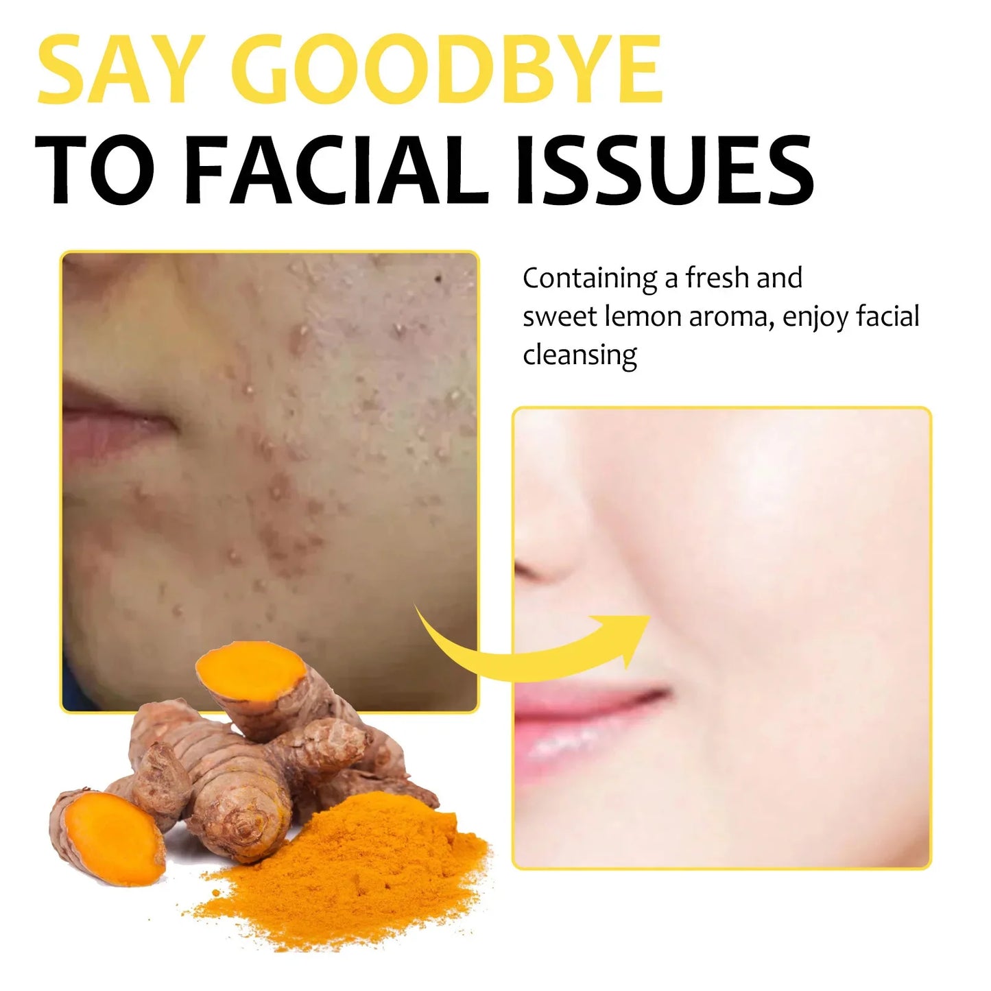 Turmeric Kojic Acid Cleansing Pads Exfoliating Pads Facial Sponges Removes Dirt Cleansing Exfoliating Daily Cleansing Skin Care