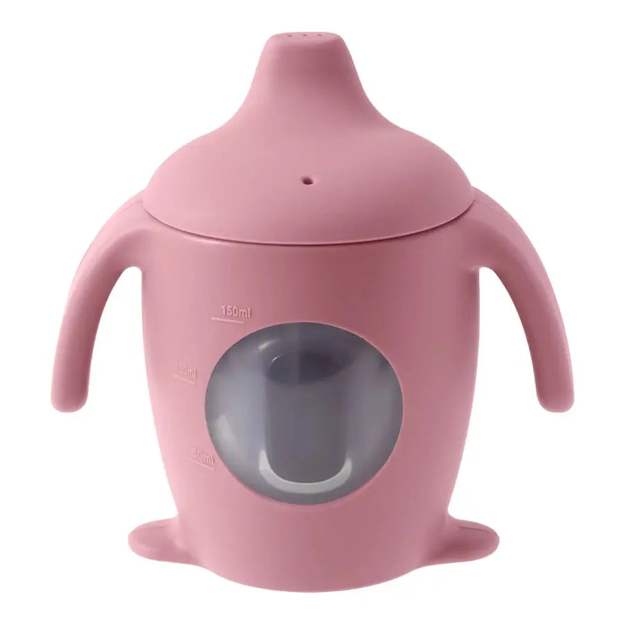 Color Kids 1PCS Silicone Penguin Sippy Cup Transparent Baby Water Bottle BPA Free Leakproof  Portable Infant Cup Baby Gifts Nova Trendz