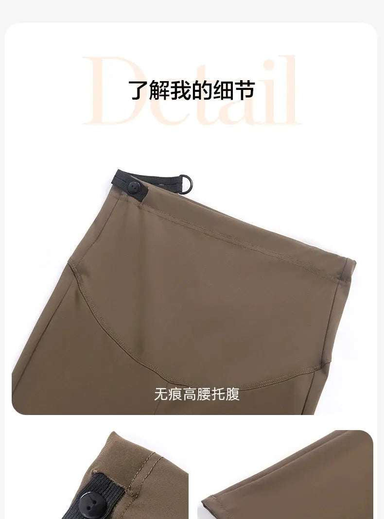 Maternity Leggings for Pregnant Women Yoga Flared High-waisted Trousers Pregnancy Clothes Maternity Yoga Flared Pants Nova Trendz