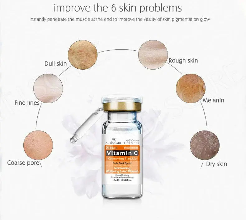 ARTISCARE Vitamin C Serum for Face Moisturizing 4Pcs Hyaluron Acid Facial Care Nourishing Essence SkinCare Products - Nova Trendz
