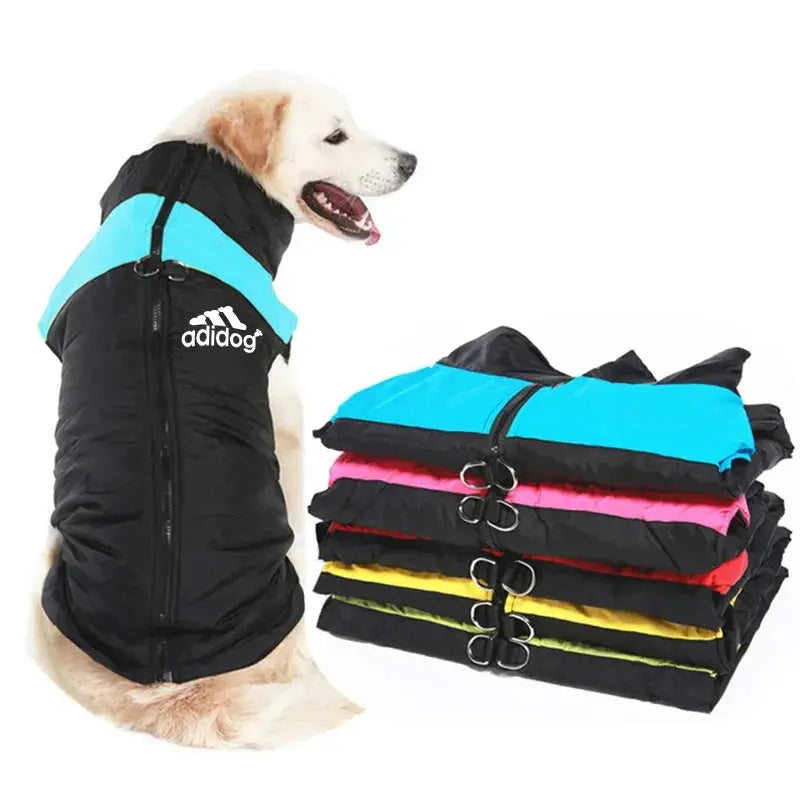 Waterproof dog Clothing Pet Coat Winter thermal vest Thickened zipper jacket Dog clothing for small to medium sized dogs - Nova Trendz
