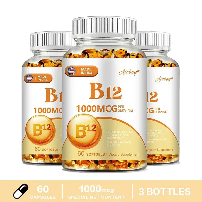 Vitamin B12 1000mcg - Supports Energy Metabolism, Mood and Nervous System Health Nova Trendz