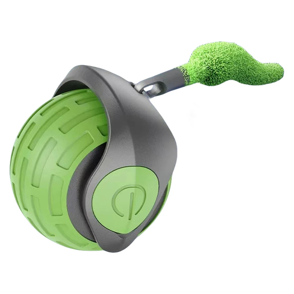 Interactive Cat Toy Ball Automatic Rolling Ball USB Rechargeable Self Rotating Ball Funny Cat Toys for Indoor Cat Kitten